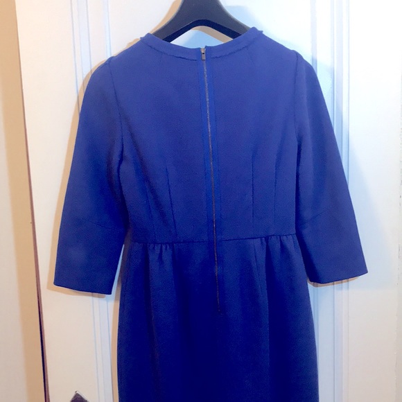J. Crew Anytime Blue Wool Dress - Picture 3 of 5